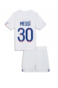 Paris Saint-Germain Lionel Messi #30 Babyklær Tredje Fotballdrakt til barn 2022-23 Korte ermer (+ Korte bukser)